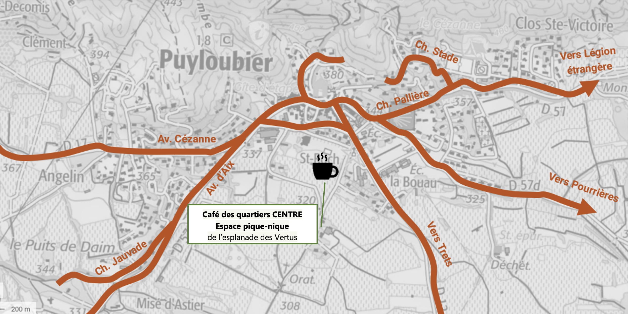 Plan café des quartiers centre